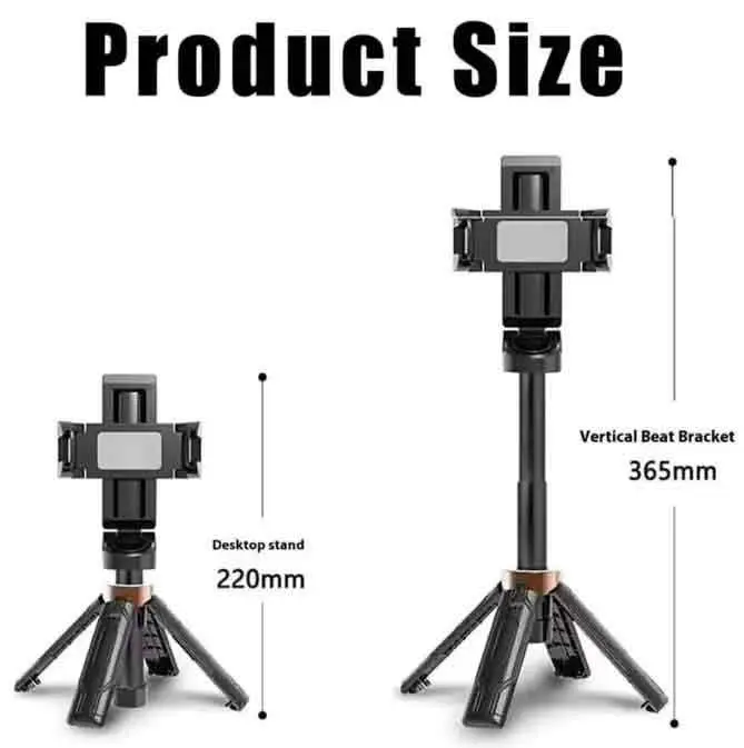 Pocket Flexible Portable Mini Bluetooth Selfie Stick Telescopic Tripod Stand - image 6 | Free standard UK delivery included | Discount Quality Products