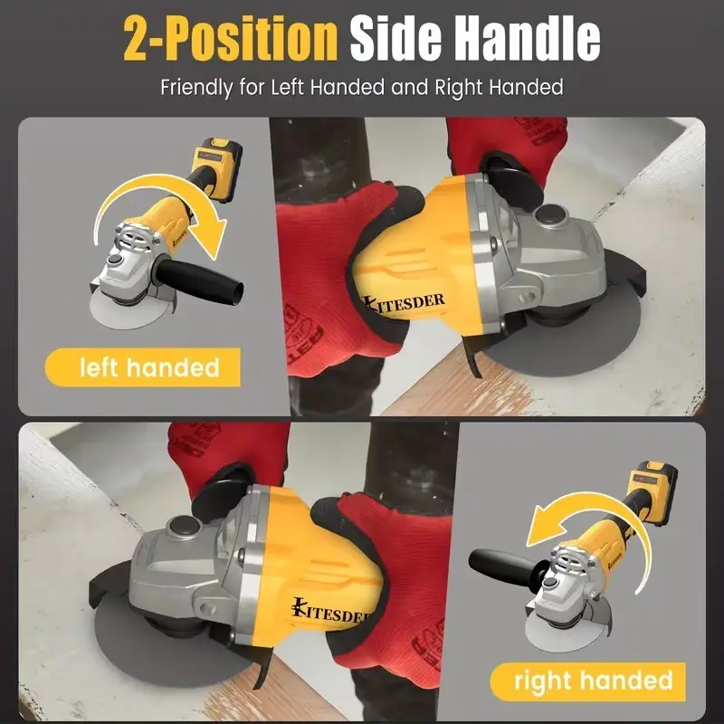 Cordless Brushless Angle Grinder 11000RPM Multi Tool Cutting Grinding Polishing - image 3 | Free standard UK delivery included | Discount Quality Products