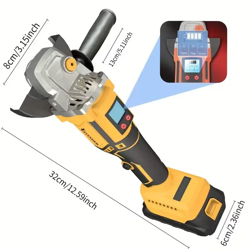 Cordless Brushless Angle Grinder 11000RPM Multi Tool Cutting Grinding Polishing - image 8 | Free standard UK delivery included | Discount Quality Products