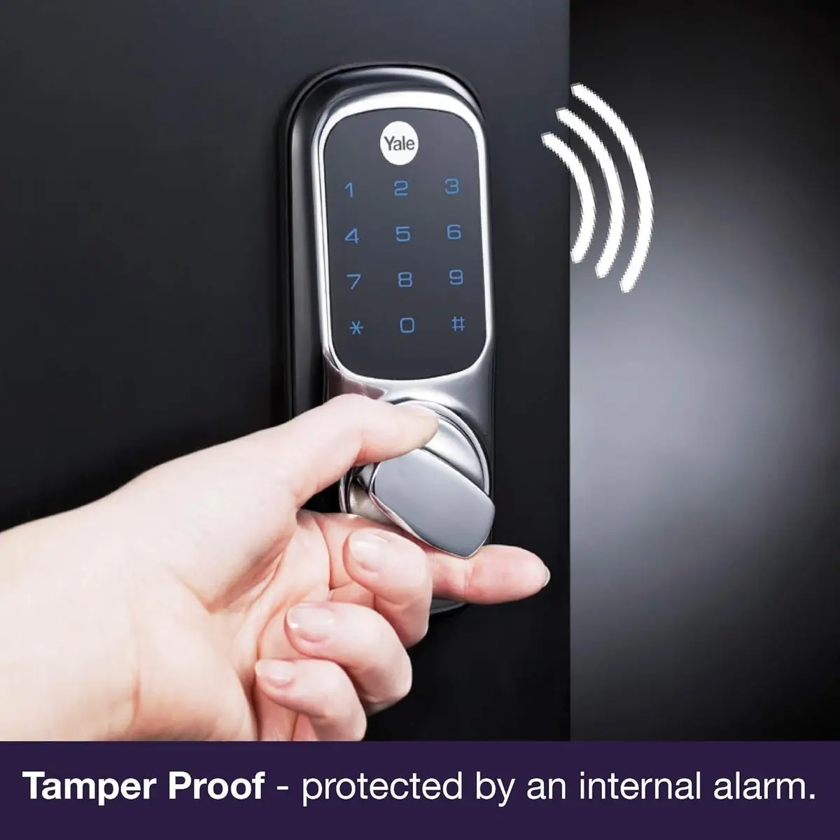 Yale Keyless Connected Smart Door Lock, No Key Needed, Satin Nickel, Keypad Pin - image 2 | Free standard UK delivery included | Discount Quality Products
