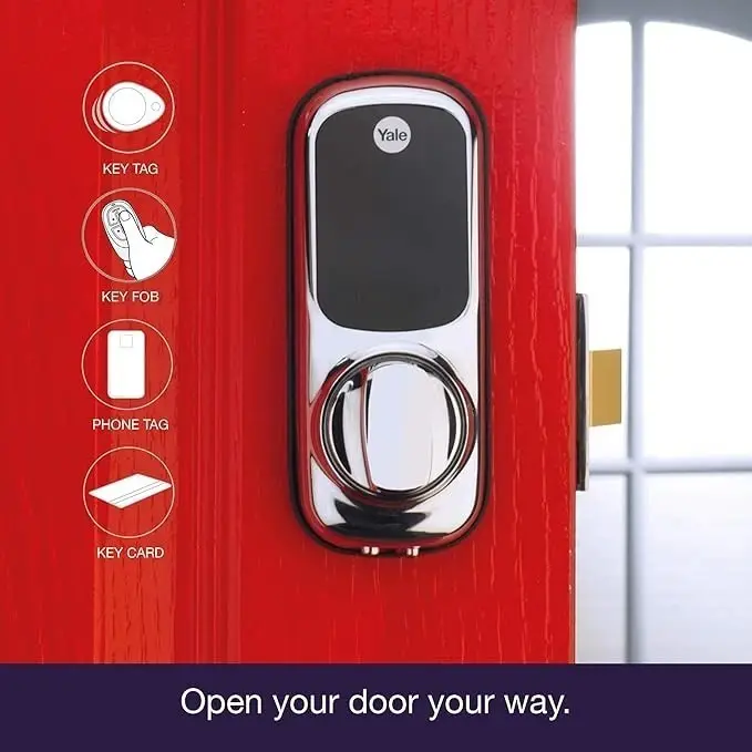 Yale Keyless Connected Smart Door Lock, No Key Needed, Satin Nickel, Keypad Pin - image 9 | Free standard UK delivery included | Discount Quality Products