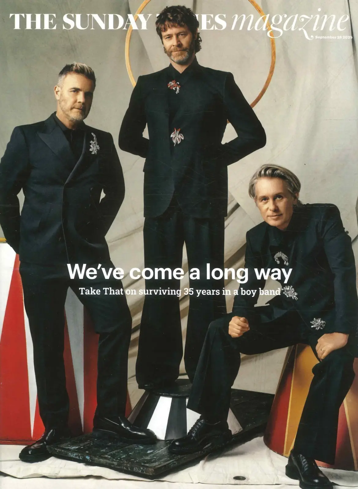 Sunday Times Magazine: Take That 35 Years, Gary Barlow, Howard Donald 28.9.25