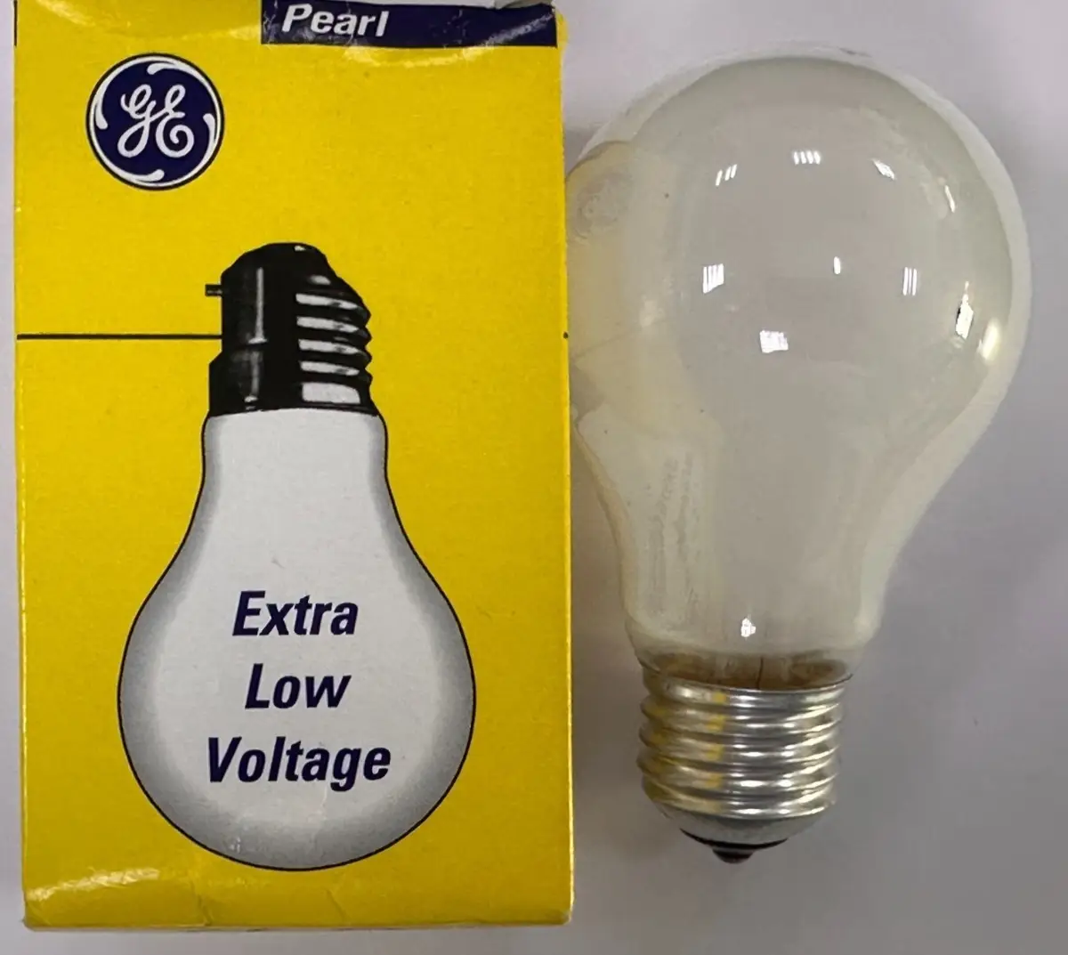 GE 60W 50V Low Voltage GLS Pearl Dimmable ES E27 Edison Screw Light Bulb Lamp