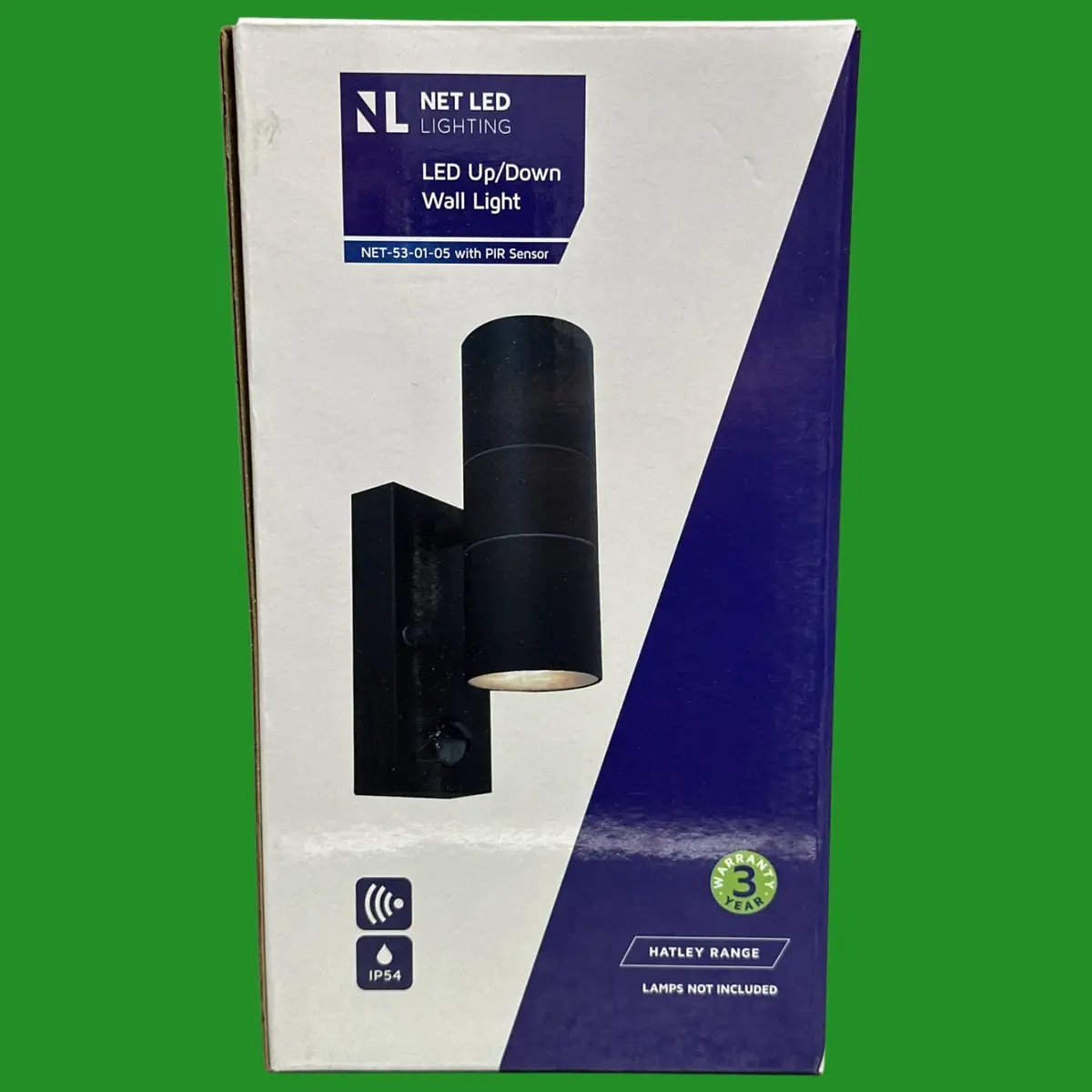 Black GU10 LED IP54 Up Down Outdoor Garden PIR Motion Sensor Security Wall Light - image 2 | Free standard UK delivery included | Discount Quality Products