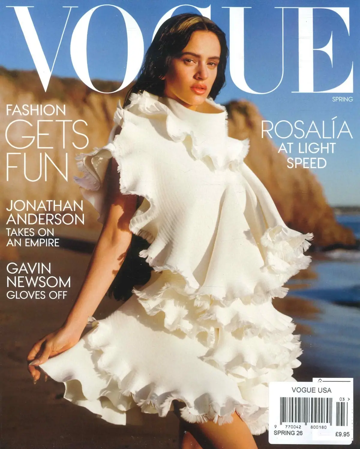 Vogue USA Magazine: Rosalía, Gavin Newsom, Apple Martin, Fashion, Spring 2026