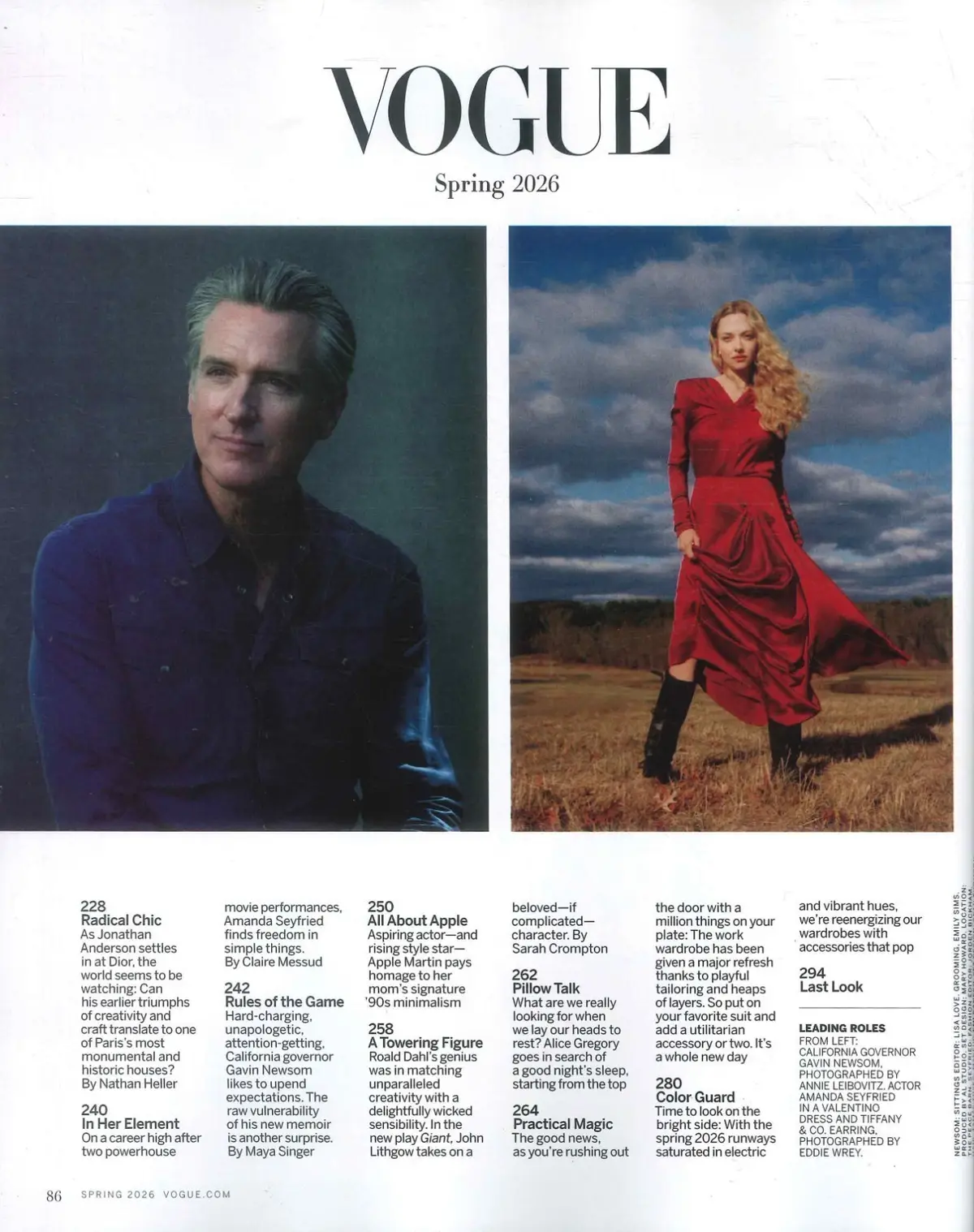 Vogue USA Magazine: Rosalía, Gavin Newsom, Apple Martin, Fashion, Spring 2026 - image 4 | Free standard UK delivery included | Discount Quality Products