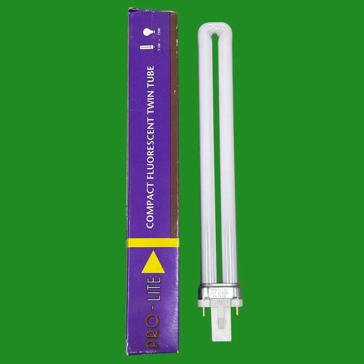 1x 11W Pro-Lite G23 2 pin Low Energy CFL PLS Stick Light Bulbs 2700K Warm White
