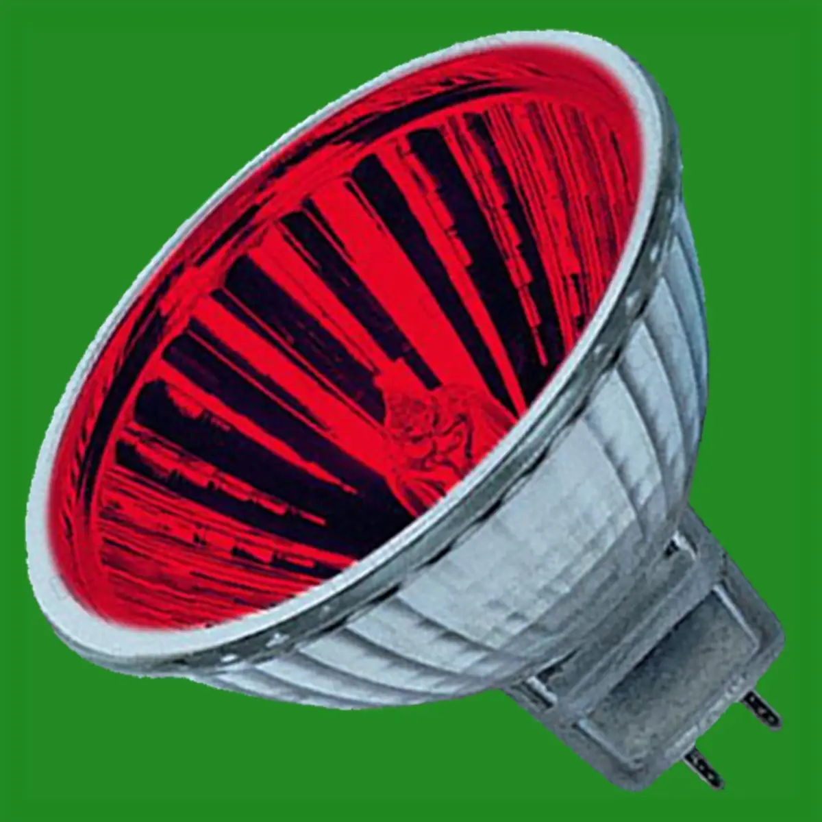 2x 20W Red Coloured MR11 12V Halogen Dichroic Spot Light Bulbs Lamps 20° Beam