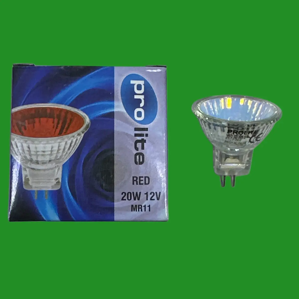 2x 20W Red Coloured MR11 12V Halogen Dichroic Spot Light Bulbs Lamps 20° Beam - image 2 | Free standard UK delivery included | Discount Quality Products