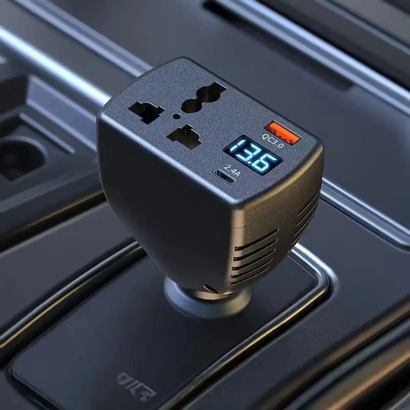 Car Power Inverter 12V/24V to 110V-220V Portable Converter Charger USB &amp; Type-C