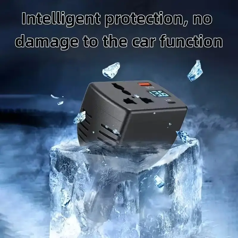 Car Power Inverter 12V/24V to 110V-220V Portable Converter Charger USB & Type-C - image 5 | Free standard UK delivery included | Discount Quality Products