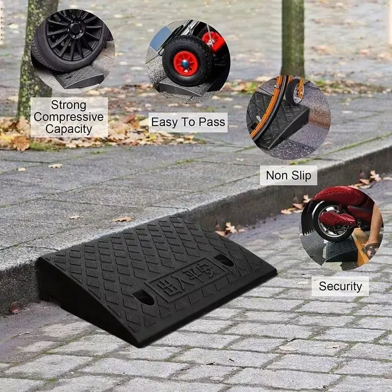 Heavy Duty Portable Curb Ramp 50x27x9cm Mobility Access Wheelchair, Motorbike