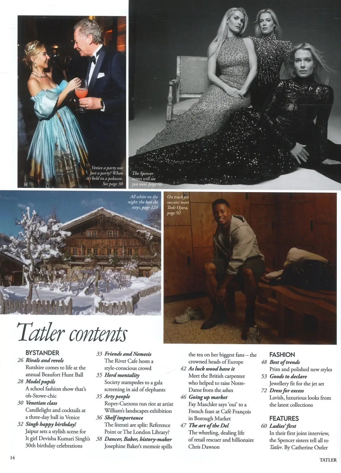 TATLER Magazine: Spencer Sisters, Tade Ojora, Tory Kemi Badenoch, March 2025 - image 2 | Free standard UK delivery included | Discount Quality Products