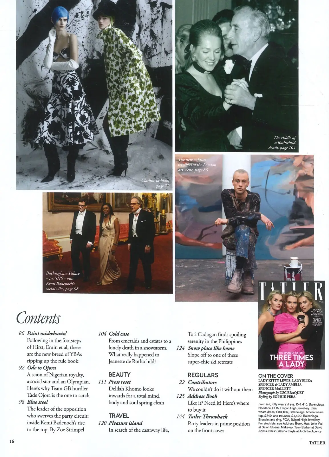 TATLER Magazine: Spencer Sisters, Tade Ojora, Tory Kemi Badenoch, March 2025 - image 3 | Free standard UK delivery included | Discount Quality Products