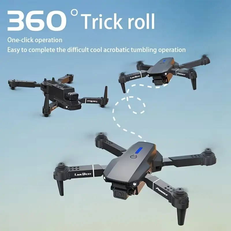 E88 Nova RC Drone with Screen Dual Camera 360° Stunt Flight, Optical Flow Hover - image 2 | Free standard UK delivery included | Discount Quality Products