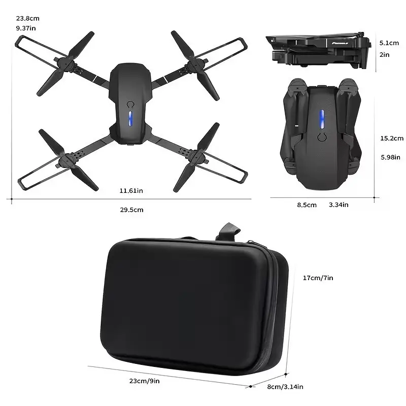 E88 Nova RC Drone with Screen Dual Camera 360° Stunt Flight, Optical Flow Hover - image 6 | Free standard UK delivery included | Discount Quality Products