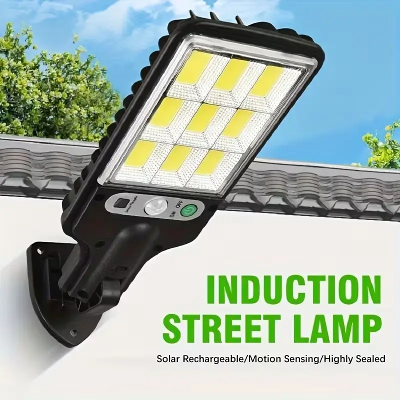 Solar LED PIR Motion Sensor Rechargeable Wall Light Outdoor Light Garden Yard