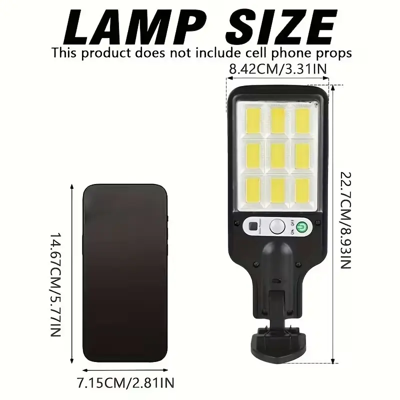 Solar LED PIR Motion Sensor Rechargeable Wall Light Outdoor Light Garden Yard - image 9 | Free standard UK delivery included | Discount Quality Products