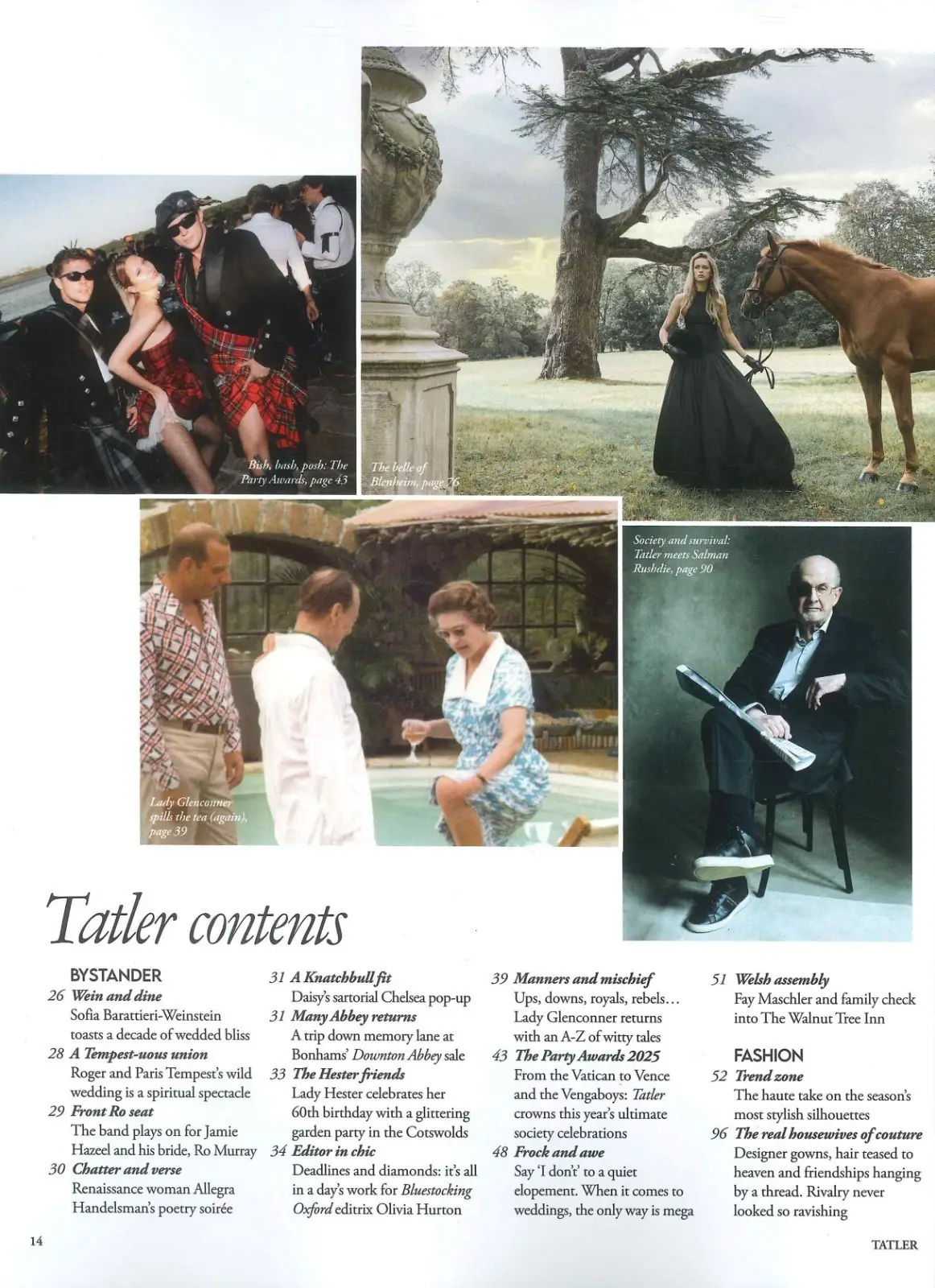 TATLER Magazine: GB Ski Star Gabriel Gledhill, Lady Araminta, Rushdie, Dec 2025 - image 3 | Free standard UK delivery included | Discount Quality Products