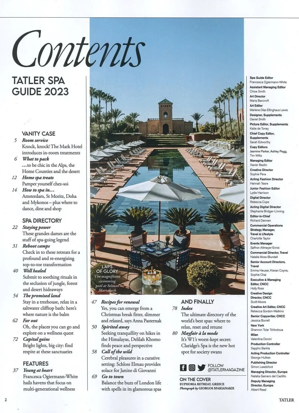TATLER Magazine: Spa Guide, Hotels, Holiday, Travel, Ultimate Directory, 2023 - image 2 | Free standard UK delivery included | Discount Quality Products