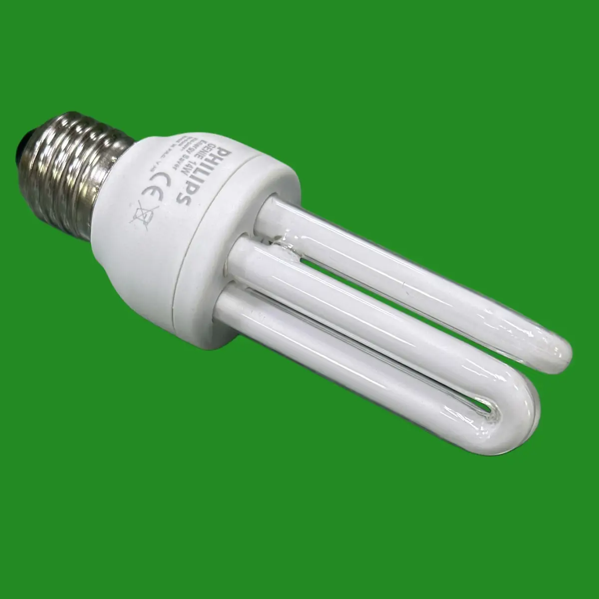 4x 14W (=65W) Philips Low Energy CFL Stick Light Bulb ES E27 Edison Screw Lamp - image 2 | Free standard UK delivery included | Discount Quality Products