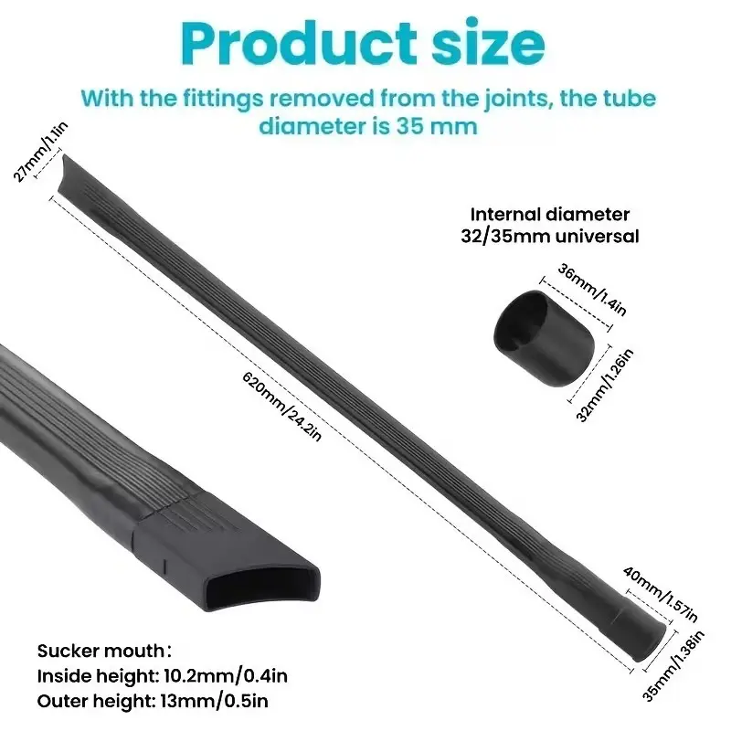 25" Flexible Vacuum Crevice Tool Attachment Fits 32mm (1-1/4" & 1-3/8") Hoses - image 2 | Free standard UK delivery included | Discount Quality Products