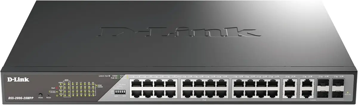 D-Link DSS-200G-28MPP/B 28-Port Gigabit Ethernet PoE++ Surveillance Switch - image 2 | Free standard UK delivery included | Discount Quality Products