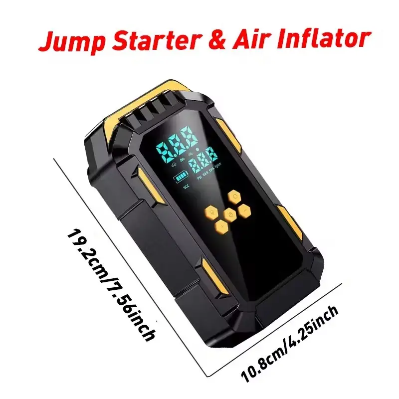 Heavy-Duty Portable Jump Starter & Air Compressor 150 PSI Digital Gauge LED SOS - image 4 | Free standard UK delivery included | Discount Quality Products