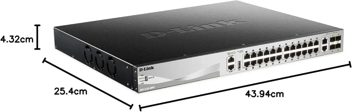 D-Link DGS-3130-30PS 30-Port Layer 3 Stackable Managed PoE Switch 10G Uplink SPF - image 2 | Free standard UK delivery included | Discount Quality Products