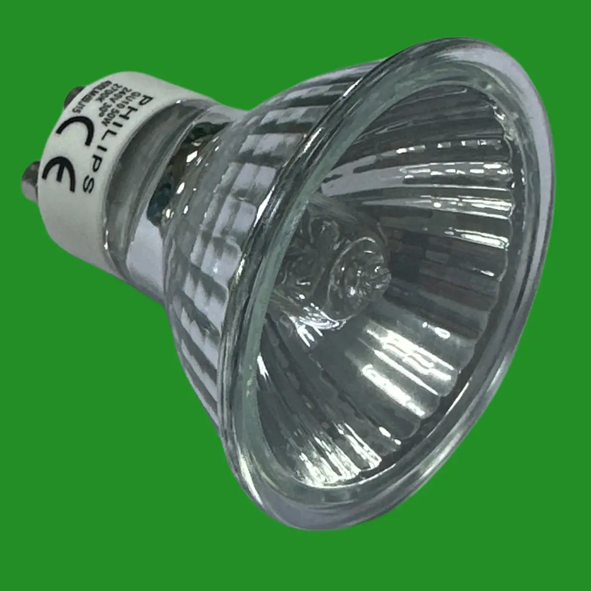 1x 50W Philips GU10 Dimmable Halogen Aluminium Reflector Spot Light Bulb Lamp - image 3 | Free standard UK delivery included | Discount Quality Products