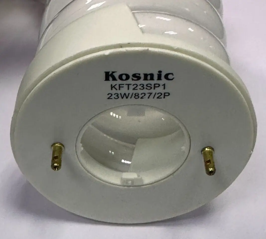 23W =120W Kosnic 2 Part Replacement CFL Spiral Low Energy Light Bulb 2700K Lamp - image 3 | Free standard UK delivery included | Discount Quality Products