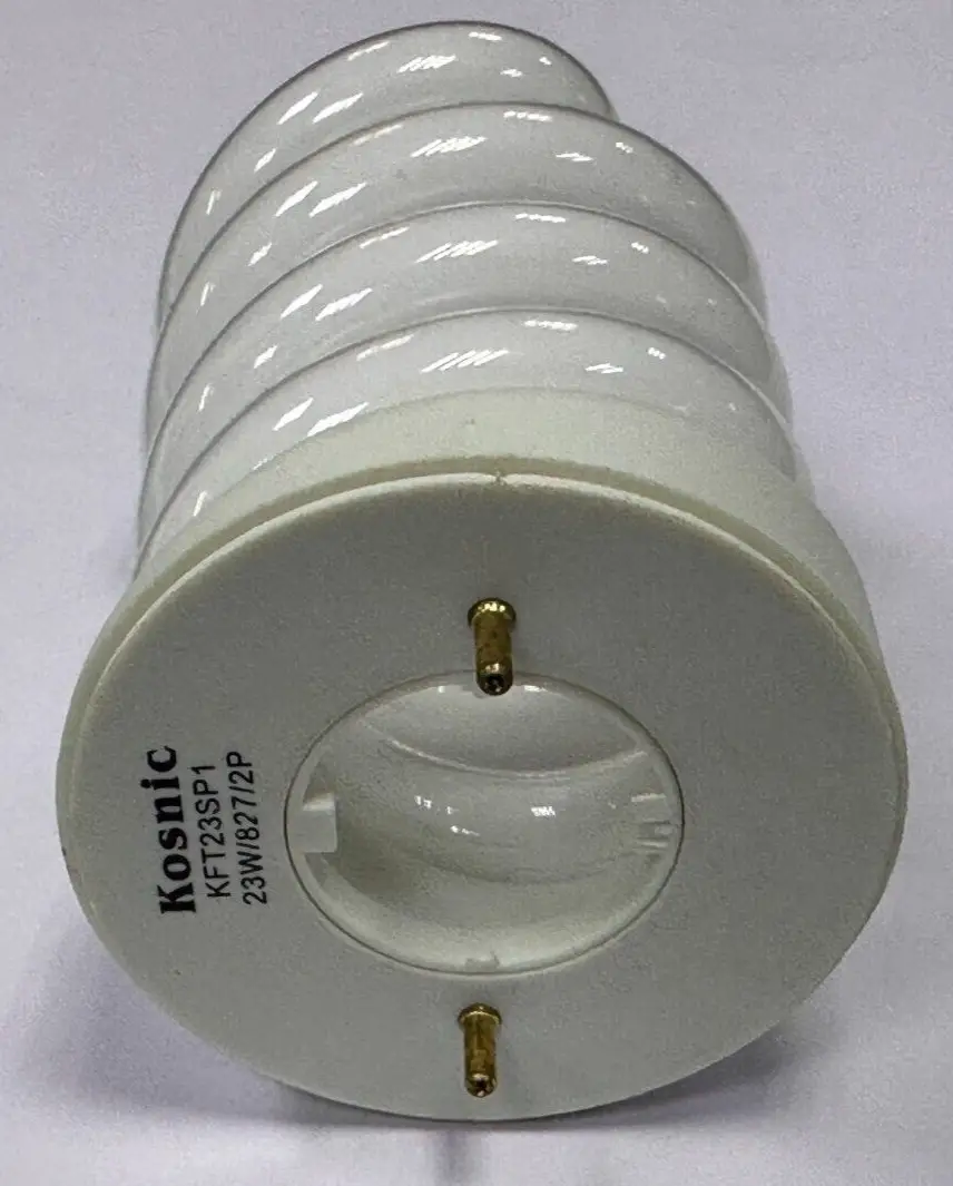 23W =120W Kosnic 2 Part Replacement CFL Spiral Low Energy Light Bulb 2700K Lamp - image 4 | Free standard UK delivery included | Discount Quality Products