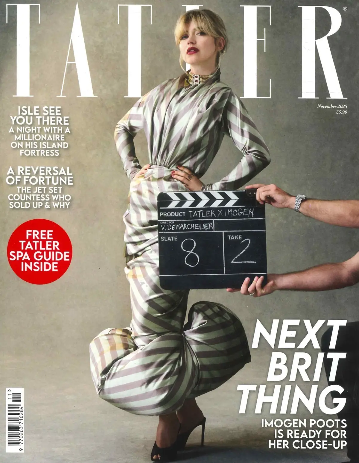 TATLER Magazine: Imogen Poots, Madfabulous, Free Annual Spa Guide, Nov 2025