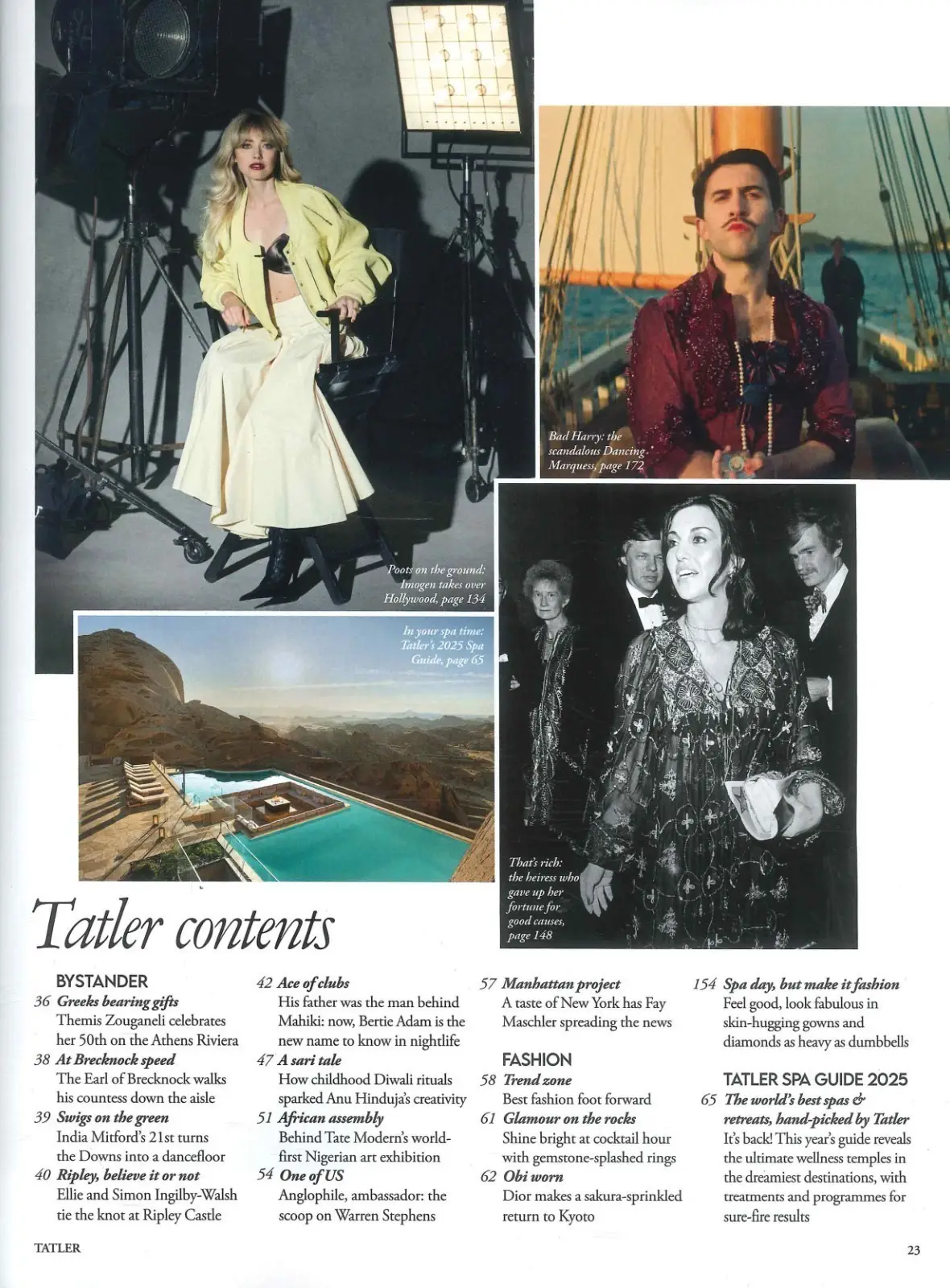 TATLER Magazine: Imogen Poots, Madfabulous, Free Annual Spa Guide, Nov 2025 - image 2 | Free standard UK delivery included | Discount Quality Products