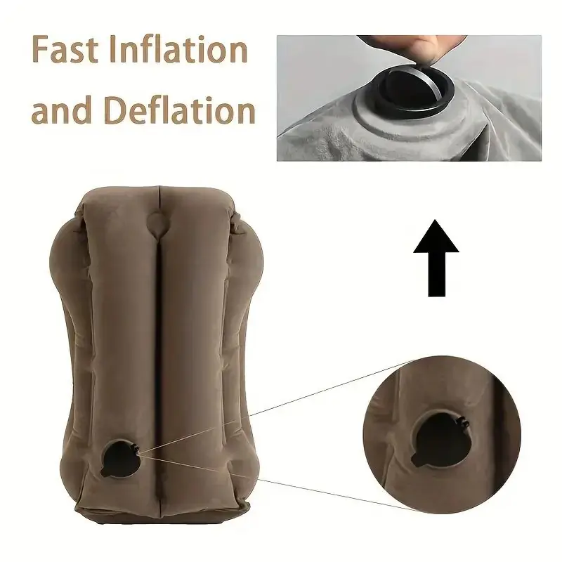Travel Pillow Portable Head Neck & Lumbar Rest Inflatable Pillow For Airplane - image 7 | Free standard UK delivery included | Discount Quality Products