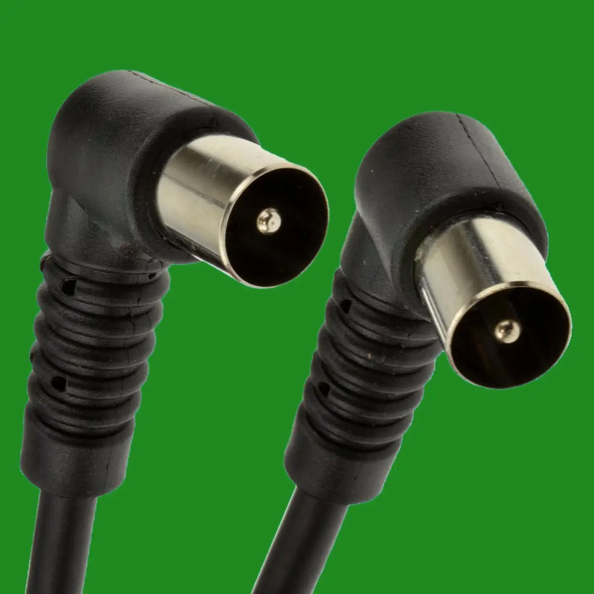 2m Right Angle 90 Degree Coaxial Flylead Digital TV Antenna Cable Male to Male