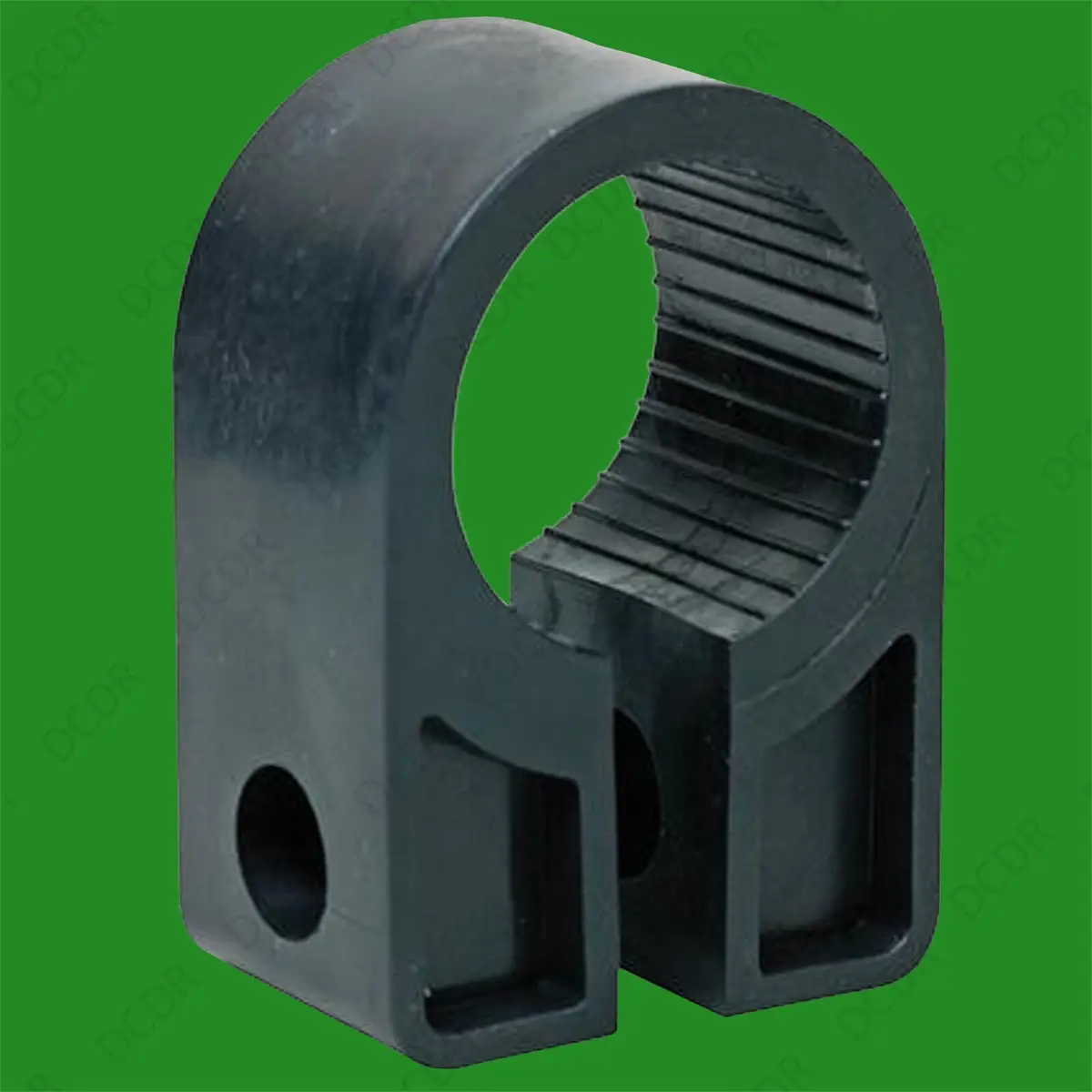 10x Black Heavy Duty Plastic Cable Cleats Clips, Number Size 11 27.7mm