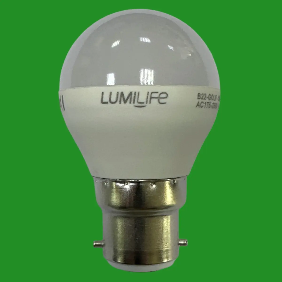 4x 5W (=35W) LumiLife LED Round Golf Light Bulbs 2700K BC B22 Bayonet Lamps - image 3 | Free standard UK delivery included | Discount Quality Products