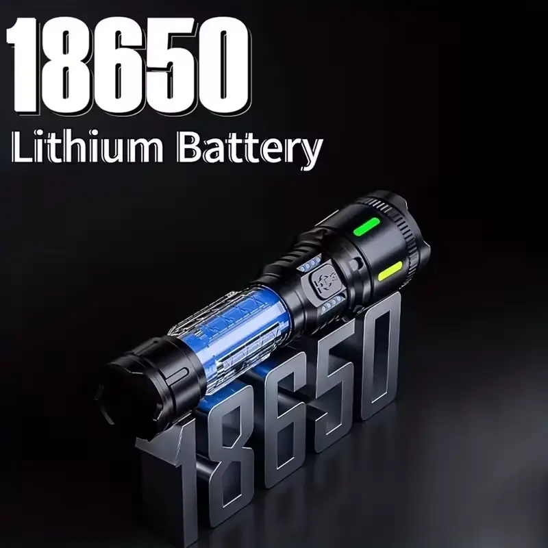Rechargeable LED Tactical Flashlight High Lumens Zoom Torch 4 Power Modes IP65 - image 4 | Free standard UK delivery included | Discount Quality Products