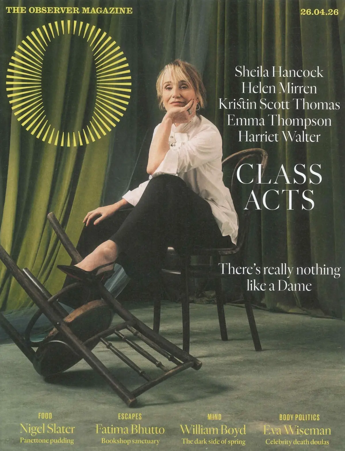 Observer Magazine: Kristen Scott Thomas, Emma Thompson, Helen Mirren, 26.4.26