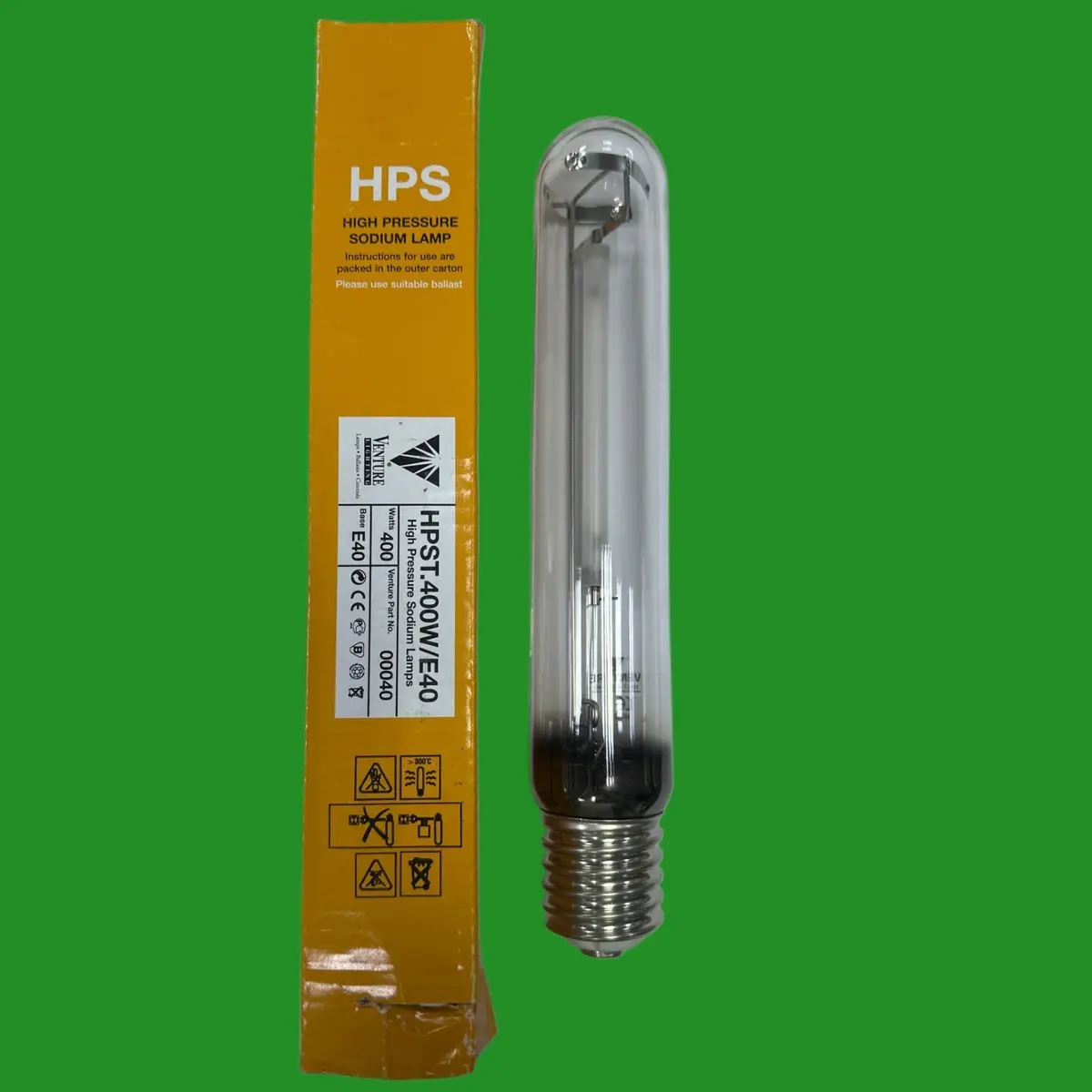 400W Venture Clear HPS High Pressure Sodium SON-T 00040 Tube Light Bulb GES E40