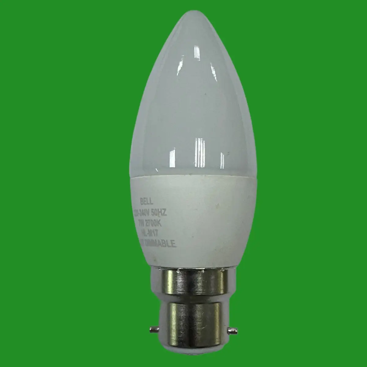 1x 7W (=40W) BELL Pro LED Candle Light Bulb BC B22 Bayonet 2700K Warm White Lamp - image 3 | Free standard UK delivery included | Discount Quality Products