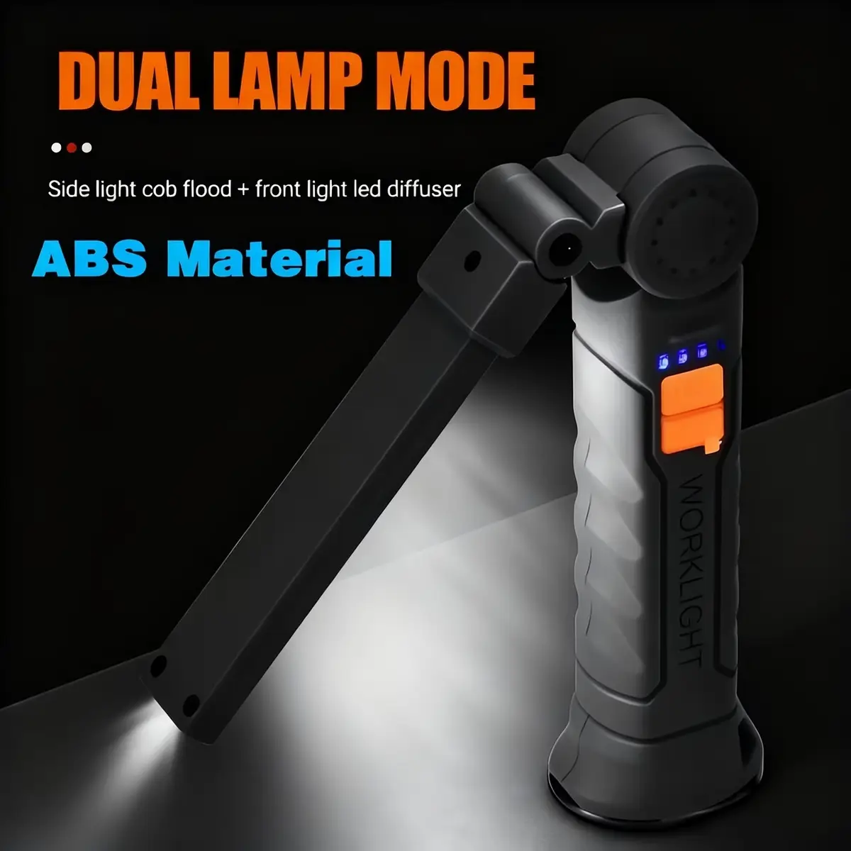 LED Work Light Magnetic Base USB-C Rechargeable 360° Rotating Torch 4 Modes W52 - image 6 | Free standard UK delivery included | Discount Quality Products