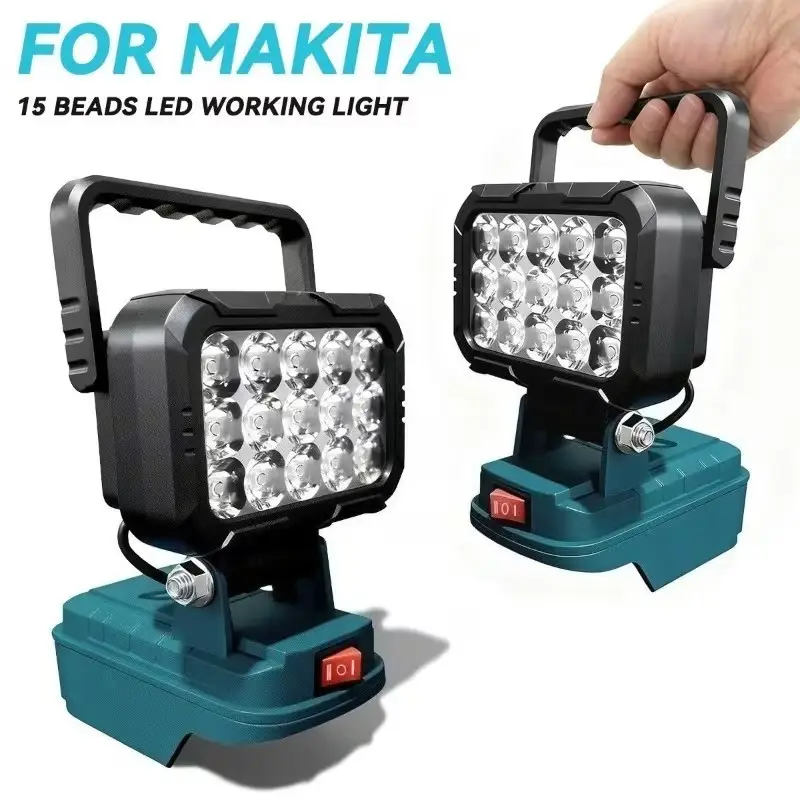 15 LED Work Light for Makita 18V Battery (Not Included) Spotlight Portable Lamp - image 3 | Free standard UK delivery included | Discount Quality Products