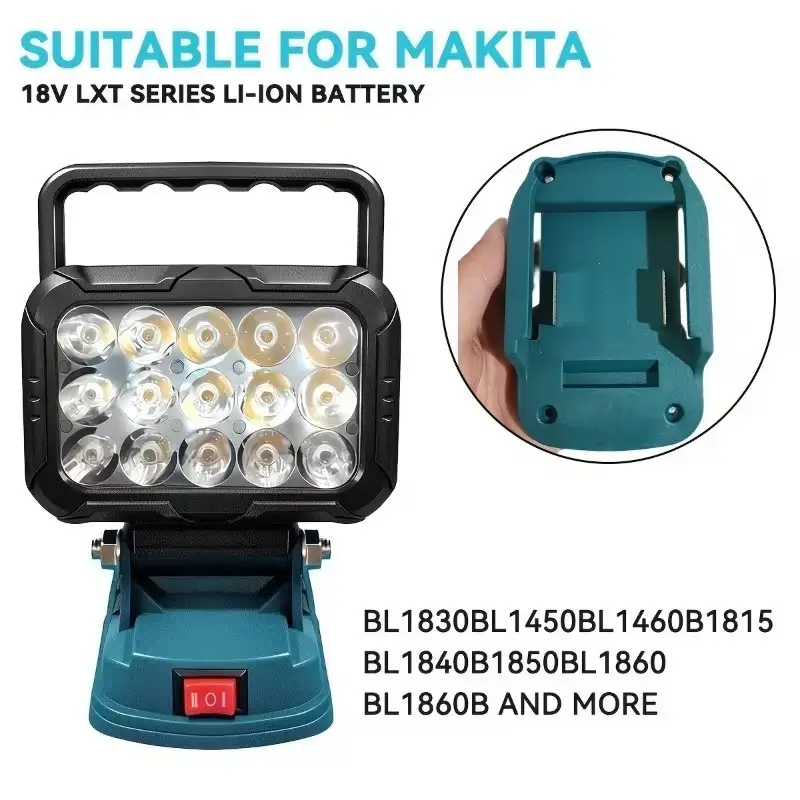 15 LED Work Light for Makita 18V Battery (Not Included) Spotlight Portable Lamp - image 4 | Free standard UK delivery included | Discount Quality Products