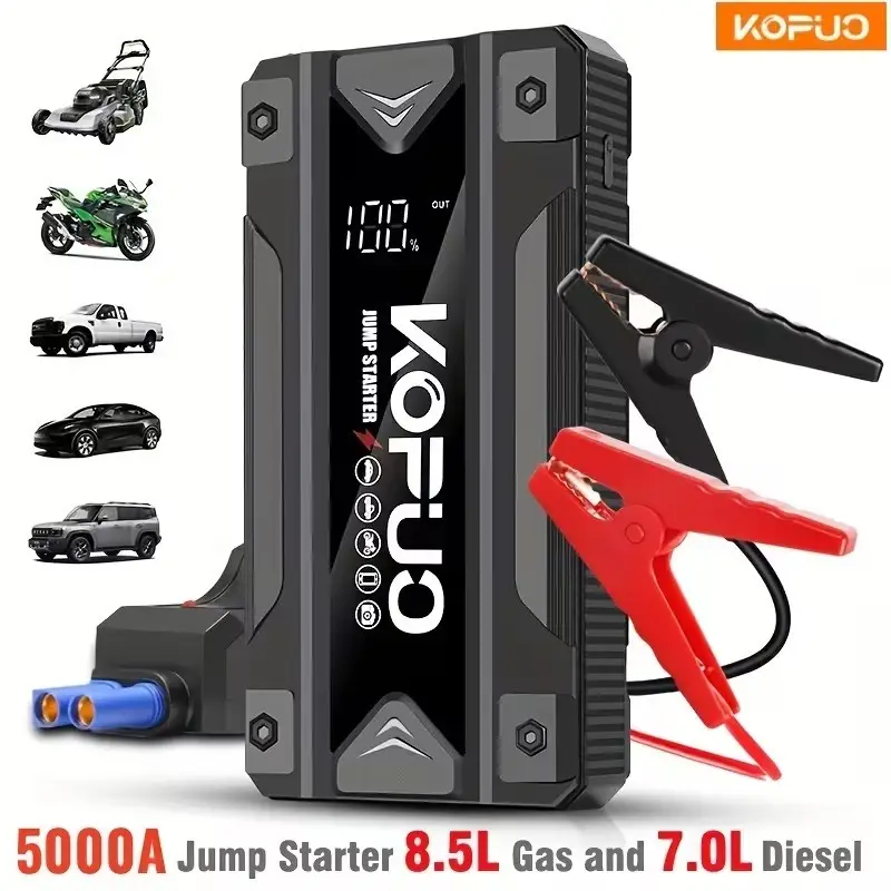 5000A Car Jump Starter Power Bank 12V Booster Battery USB for Petrol &amp; Diesel