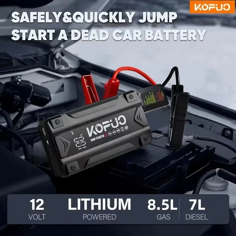5000A Car Jump Starter Power Bank 12V Booster Battery USB for Petrol & Diesel - image 8 | Free standard UK delivery included | Discount Quality Products