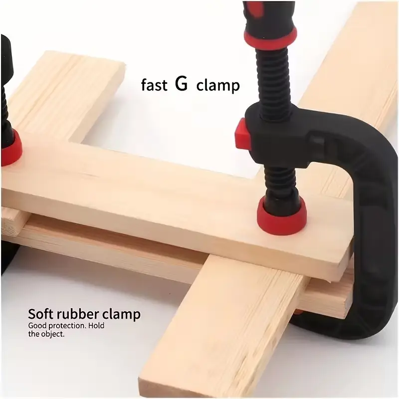 2x 7" Spring Clamps Heavy Duty Nylon Woodworking Clips Strong Grip Craft Clamp - image 2 | Free standard UK delivery included | Discount Quality Products