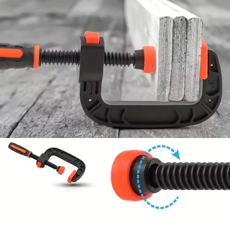 2x 7" Spring Clamps Heavy Duty Nylon Woodworking Clips Strong Grip Craft Clamp - image 5 | Free standard UK delivery included | Discount Quality Products