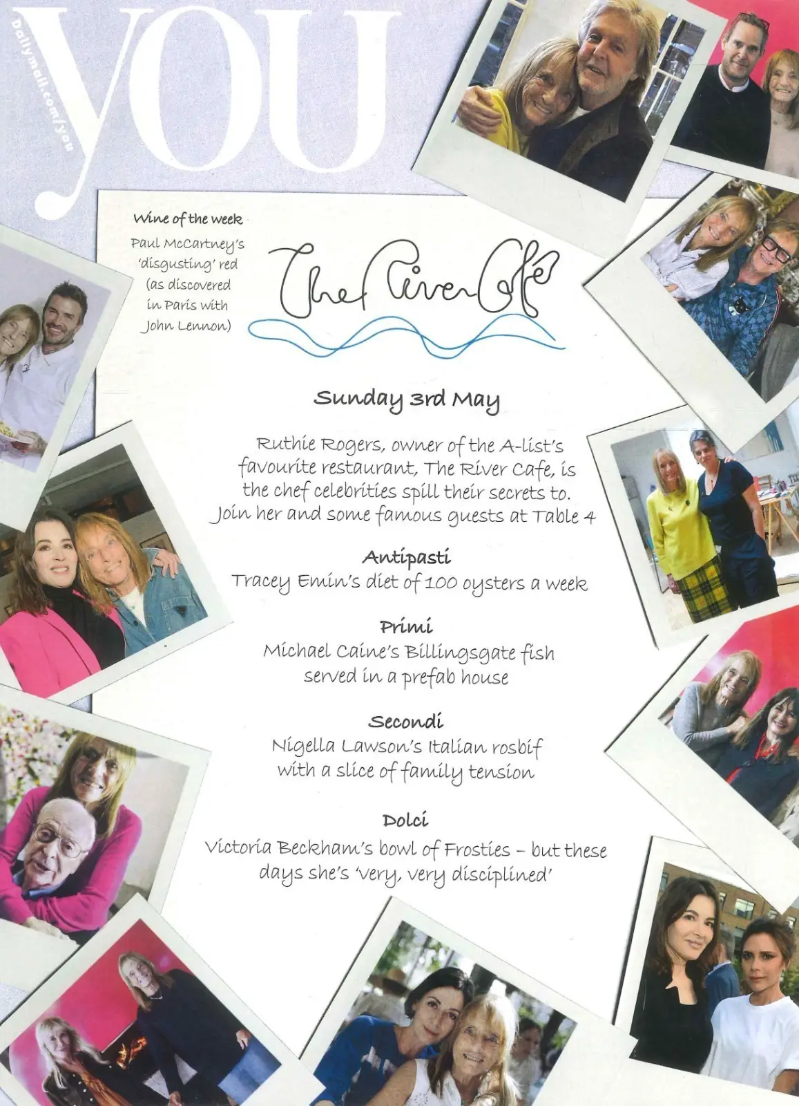 You Magazine: Ruth Rogers, Paul McCartney, Victoria Beckham, Kat Farmer, 3.5.26